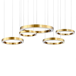 Люстра Light Ring Horizontal Латунь варинант исполнения - 1 | Loft Concept в Омске
