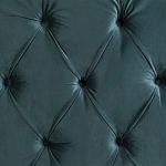 Кровать двуспальная зеленая с основанием из массива дерева с мягким изголовьем Velour Beds варинант исполнения - 2 | Loft Concept в Омске