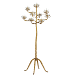 Торшер золотой в виде растения Golden Flower Glade варинант исполнения - 3 | Loft Concept в Омске