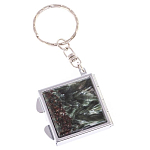 Зеркало брелок складное двухстороннее из натурального камня Серафинит Stone Mirrors варинант исполнения - 5 | Loft Concept в Омске