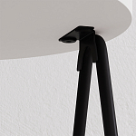 Стол приставной с 2-мя круглыми белыми столешницами ESSEL SIDE TABLE WHITE варинант исполнения - 2 | Loft Concept в Омске