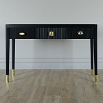 Дизайнерский Письменный стол Elsa Dreams Black с тремя ящиками варинант исполнения - 1 | Loft Concept в Омске