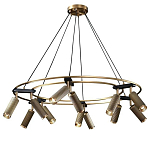 Люстра круглая с медными фактурными плафонами Trustworthiness варинант исполнения - 1 | Loft Concept в Омске