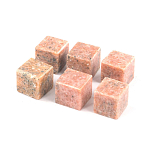 Камни для охлаждения виски из розового мрамора Natural Stone Cube варинант исполнения - 3 | Loft Concept в Омске