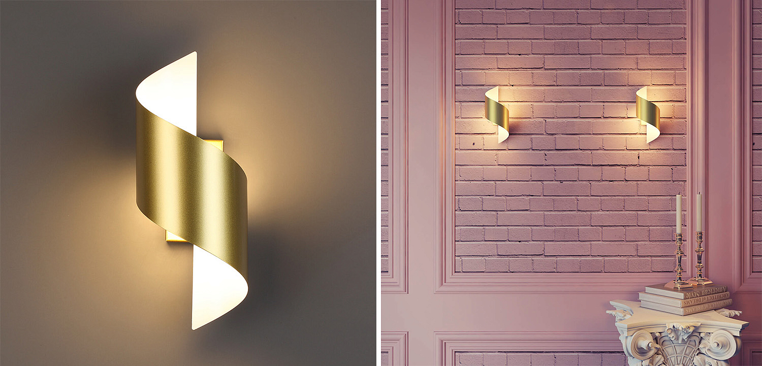 Бра Gold Locken Wall Lamp Бра Gold Locken Wall Lamp - Loft-Concept в Омске