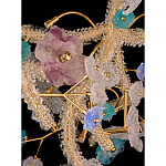 Люстра круглая с цветочным декором Miscellaneous herbs варинант исполнения - 2 | Loft Concept в Омске