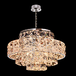 Люстра хрустальная в неоклассическом стиле на серебристом каркасе Majesty варинант исполнения - 1 | Loft Concept в Омске