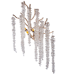 Бра на ветвистом золотом каркасе со стеклянными подвесами Raceme варинант исполнения - 1 | Loft Concept в Омске