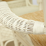 Комплект обеденный из ротанга Eloise grand white варинант исполнения - 8 | Loft Concept в Омске