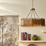 Люстра с абажуром из ротанга Wicker Furniture варинант исполнения - 4 | Loft Concept в Омске