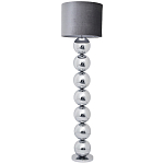 Торшер с основанием в виде металлических сфер Balance Floor Lamp Chrome варинант исполнения - 1 | Loft Concept в Омске
