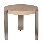 Столик журнальный круглый со светлым шпоном Light Veneer Table варинант исполнения - 1 | Loft Concept в Омске