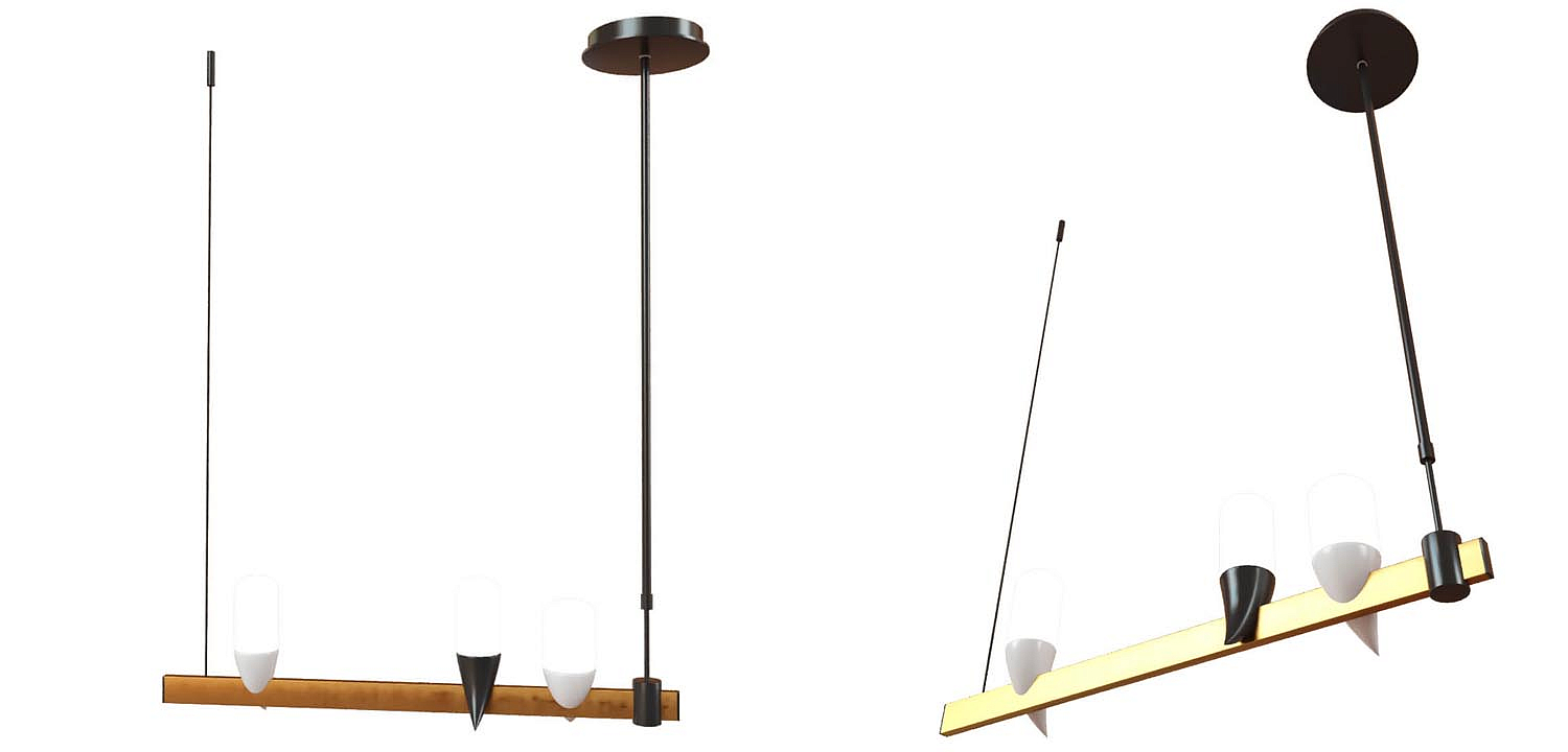 Люстра Ebenezer Chandelier Linear black 60 Люстра Ebenezer Chandelier Linear black 60 - Loft-Concept в Омске