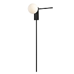 Бра с белым шарообразным плафоном и черным минималистичным каркасом Direct Rays варинант исполнения - 2 | Loft Concept в Омске