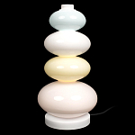 Настольная лампа из стеклянных сфер в пастельных тонах Высота 40 см Pastel Lunaria варинант исполнения - 1 | Loft Concept в Омске