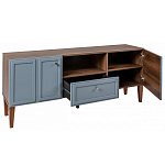 ТВ-тумба серая из массива бука с 2-мя дверками и ящиком Wenge Light варинант исполнения - 4 | Loft Concept в Омске