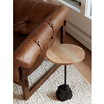 Двухместный диван Duncan винтажная коричневая кожа варинант исполнения - 7 | Loft Concept в Омске