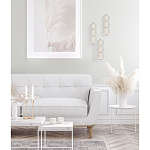 Подвесной светильник с 3-мя округлыми матовыми плафонами из белого стекла Golden Swirl варинант исполнения - 9 | Loft Concept в Омске