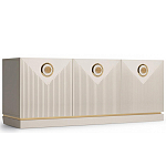 ТВ-тумба с 3-мя фактурными дверцами Satin Furniture варинант исполнения - 1 | Loft Concept в Омске