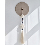 Аксессуар на стену диск из нитей Wall Decor White Thread Disc  варинант исполнения - 4 | Loft Concept в Омске