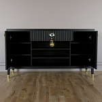 Комод-буфет Elsa Dreams Black с открытыми полками   варинант исполнения - 3 | Loft Concept в Омске