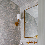 Зеркало прямоугольное в фактурной золотой раме Reflective Fabric варинант исполнения - 4 | Loft Concept в Омске