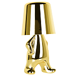 Настольная лампа фигурная золотого цвета с гладким абажуром Высота 19 см Sophia варинант исполнения - 2 | Loft Concept в Омске