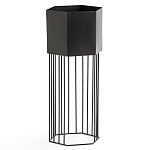 Кашпо Elevated Planters Сlive 59 черное  варинант исполнения - 1 | Loft Concept в Омске