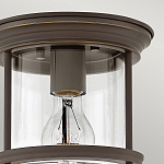 Потолочный светильник для ванных комнат со стеклянным плафоном и одной лампой Hinkley варинант исполнения - 10 | Loft Concept в Омске