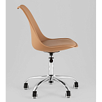 Офисный стул на металлическом основании EGGERY Brown пластик варинант исполнения - 4 | Loft Concept в Омске