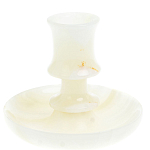 Подсвечник в виде чаши из натурального камня оникс Stone Candlestick варинант исполнения - 1 | Loft Concept в Омске