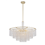 Люстра многоярусная с каскадами кристаллов Crystal Rains варинант исполнения - 3 | Loft Concept в Омске