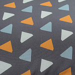 Постельное белье из сатина с принтом треугольники 150х200 см Triangular Dreams варинант исполнения - 2 | Loft Concept в Омске