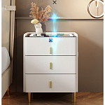 Умная прикроватная тумбочка c зарядкой для телефона Smart Furniture варинант исполнения - 2 | Loft Concept в Омске