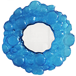 Дизайнерское Зеркало из синего стекла Blue Bubbles Mirror  варинант исполнения - 3 | Loft Concept в Омске