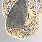 Бра с волнообразным стеклянным плафоном и вставкой из мрамора Liquid Stone варинант исполнения - 5 | Loft Concept в Омске