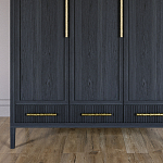 Большой Шкаф Primo Черный дуб с 3 дверьми и 3 выдвижными ящиками варинант исполнения - 2 | Loft Concept в Омске