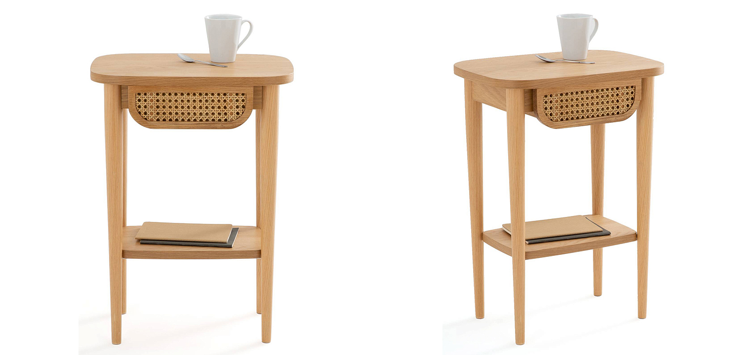 Приставной стол Morten Wicker Side Table Приставной стол Morten Wicker Side Table - Loft-Concept в Омске