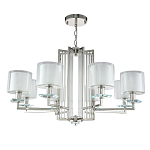 Люстра с 8-ю цилиндрическими плафонами из стекла Laurent варинант исполнения - 7 | Loft Concept в Омске