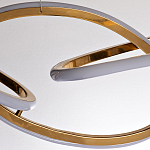Люстра подвесная золотая в форме изогнутых колец Curved Rings варинант исполнения - 2 | Loft Concept в Омске