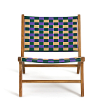 Кресло низкое из массива тика Barbados варинант исполнения - 3 | Loft Concept в Омске