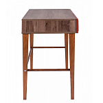 Стол письменный из массива бука с 2-мя ящиками красный Wenge Light варинант исполнения - 2 | Loft Concept в Омске