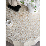Стол кофейный с отделкой раковинами устриц Coastal Charm варинант исполнения - 5 | Loft Concept в Омске