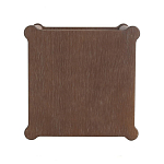Приставной столик деревянный с резными ножками и нижней полкой Vintage Side Table Brown Wood варинант исполнения - 2 | Loft Concept в Омске