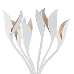 Торшер белый с плафонами в виде лепестков Delicate Flower варинант исполнения - 2 | Loft Concept в Омске