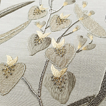 Обои с вышивкой ручной работы Moonlit Garden Original colourway on muslin варинант исполнения - 2 | Loft Concept в Омске