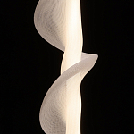 Люстра с белым скрученным плафоном Golden Swirl варинант исполнения - 5 | Loft Concept в Омске