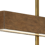 Люстра линейная прямоугольная Wooden Straight Shapes варинант исполнения - 1 | Loft Concept в Омске