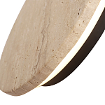 Бра с круглым плафоном из травертина Shaw Marble Lighting варинант исполнения - 2 | Loft Concept в Омске