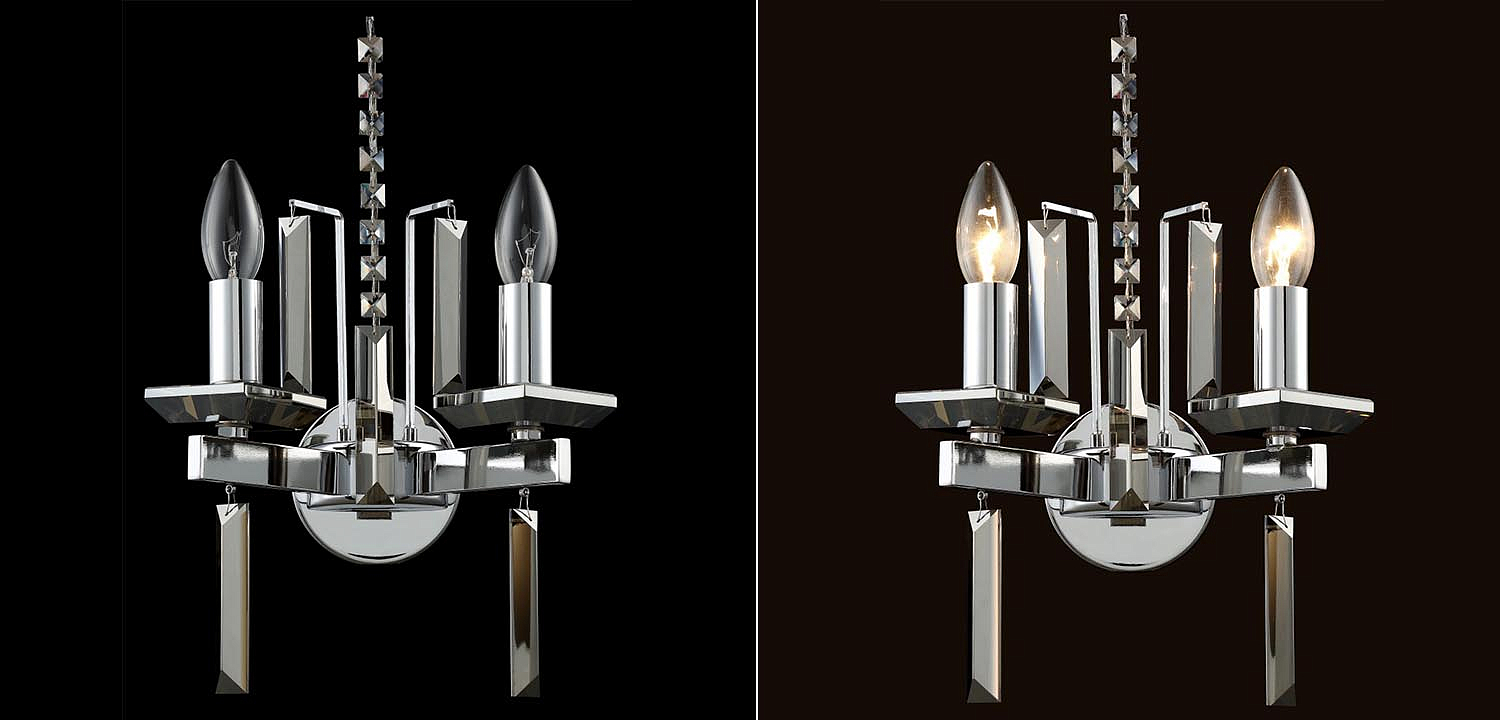 Бра Vivien Crystal Chrome Wall Lamp Бра Vivien Crystal Chrome Wall Lamp - Loft-Concept в Омске